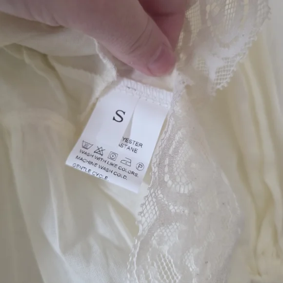 Lace Boho Western Chic Blouse Womens S Coastal Cowgirl Festival - Picture 3 of 8